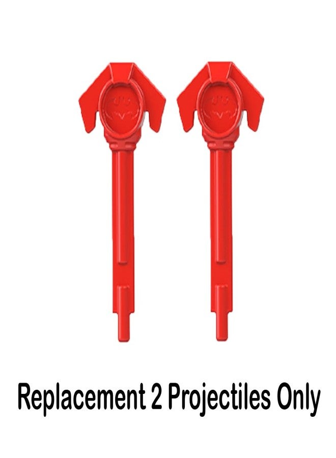 إماجينيكست قطعة غيار من Imaginext لكهف باتمان من Fisher-Price المستوحى من DC Super-Friends، طراز Bat-Tech GYV24 - قطعتان بديلتان من المقذوفات الحمراء - Image 2